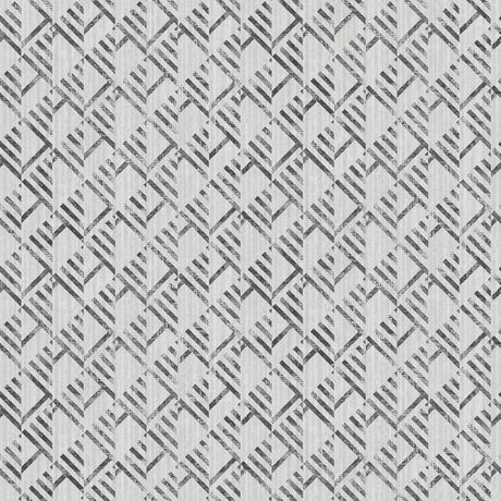 Galerie Block Flock Silver Grey Wallpaper
