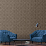 Galerie G56579 Texstyle Block Flock Bronze Brown Wallpaper G56579 Bronze Brown Wallpaper