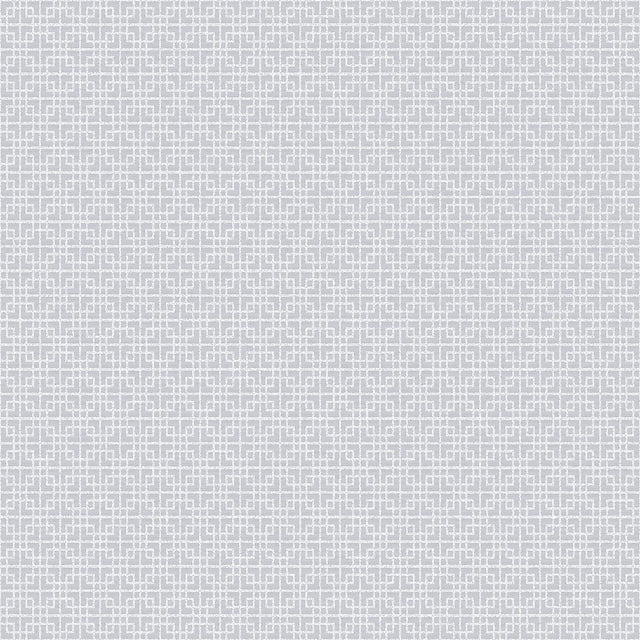 Galerie Greek Key Texture Silver Grey Wallpaper