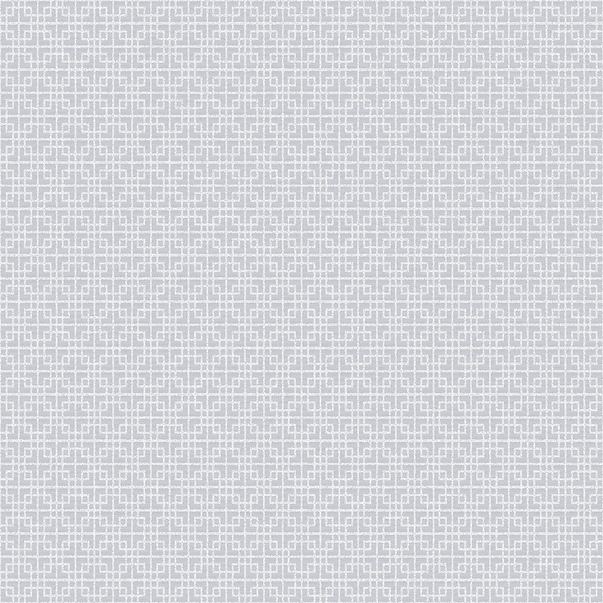 Galerie Greek Key Texture Silver Grey Wallpaper