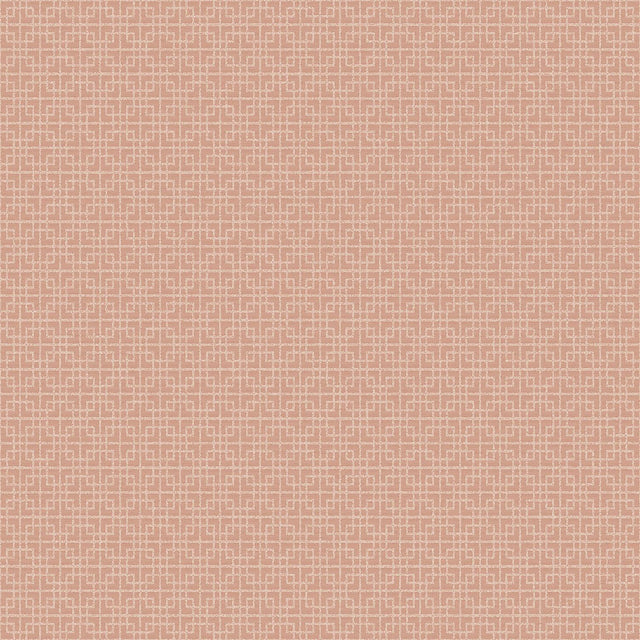 Galerie Greek Key Texture Orange Wallpaper