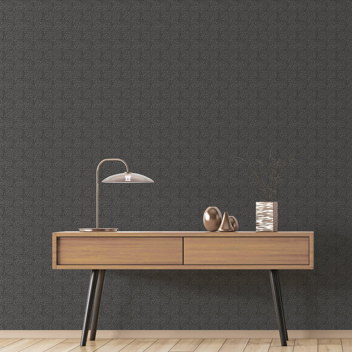 Galerie G56603 Texstyle Hedgehog Black Wallpaper G56603 Black Wallpaper