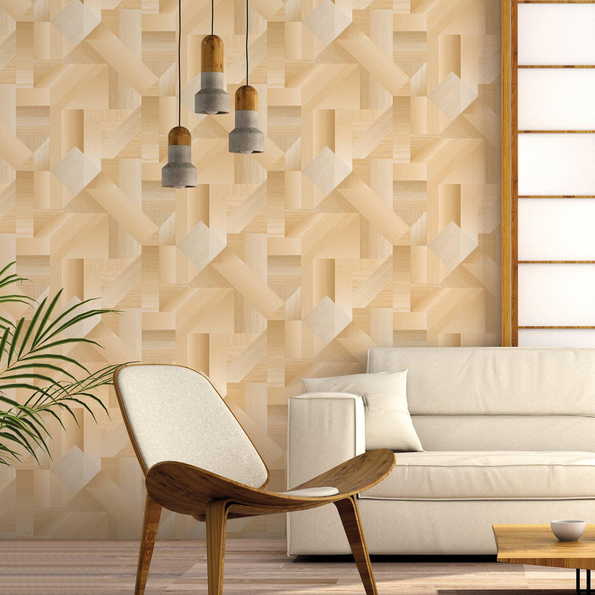 Galerie G56628 Texstyle Shape Shifter Gold Wallpaper G56628 Gold Wallpaper