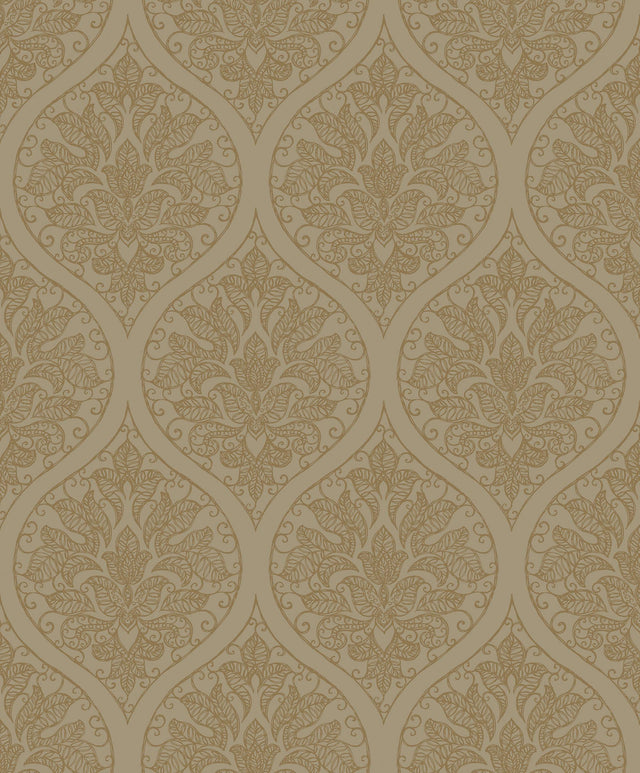 Galerie Emporium Ogee Gold Wallpaper