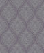Galerie Emporium Ogee Purple Lilac Wallpaper