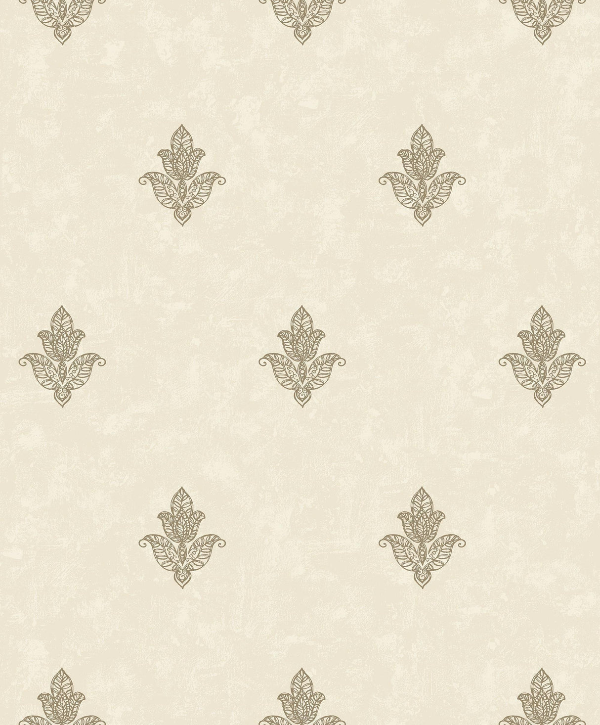 Galerie Mehndi Motif Beige Wallpaper