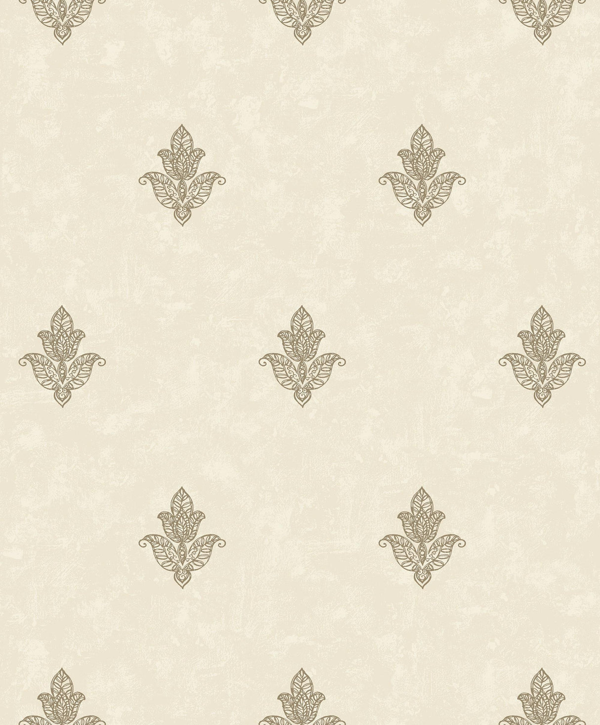 Galerie Mehndi Motif Beige Wallpaper
