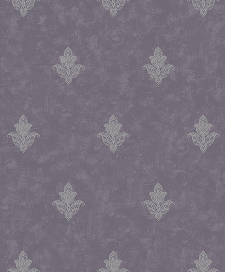 Galerie Mehndi Motif Purple Lilac Wallpaper