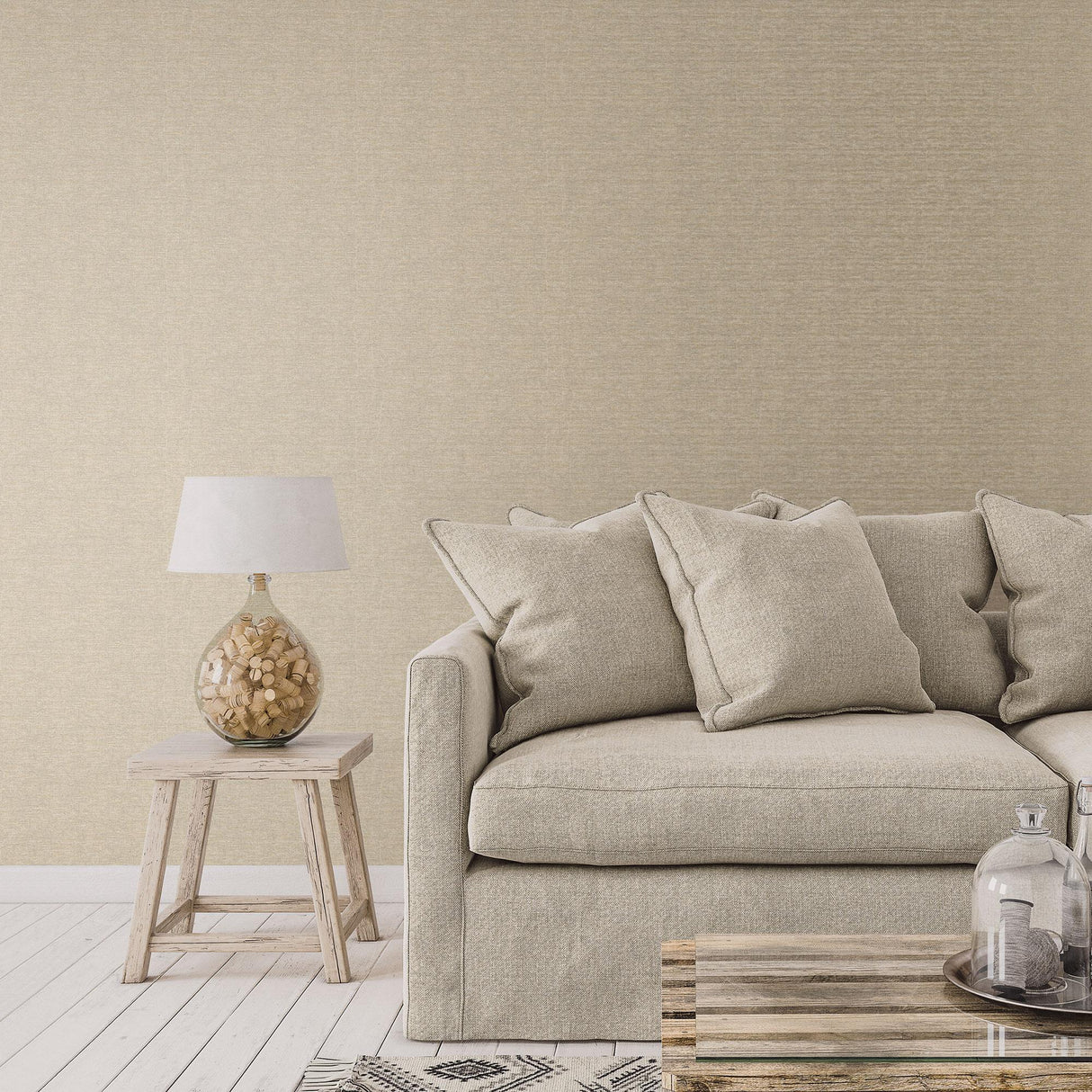 Galerie Mottled Metallic Plain Gold Wallpaper
