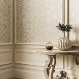 Galerie Aged Quatrefoil Gold Wallpaper