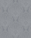 Galerie Mehndi Damask Silver Grey Wallpaper