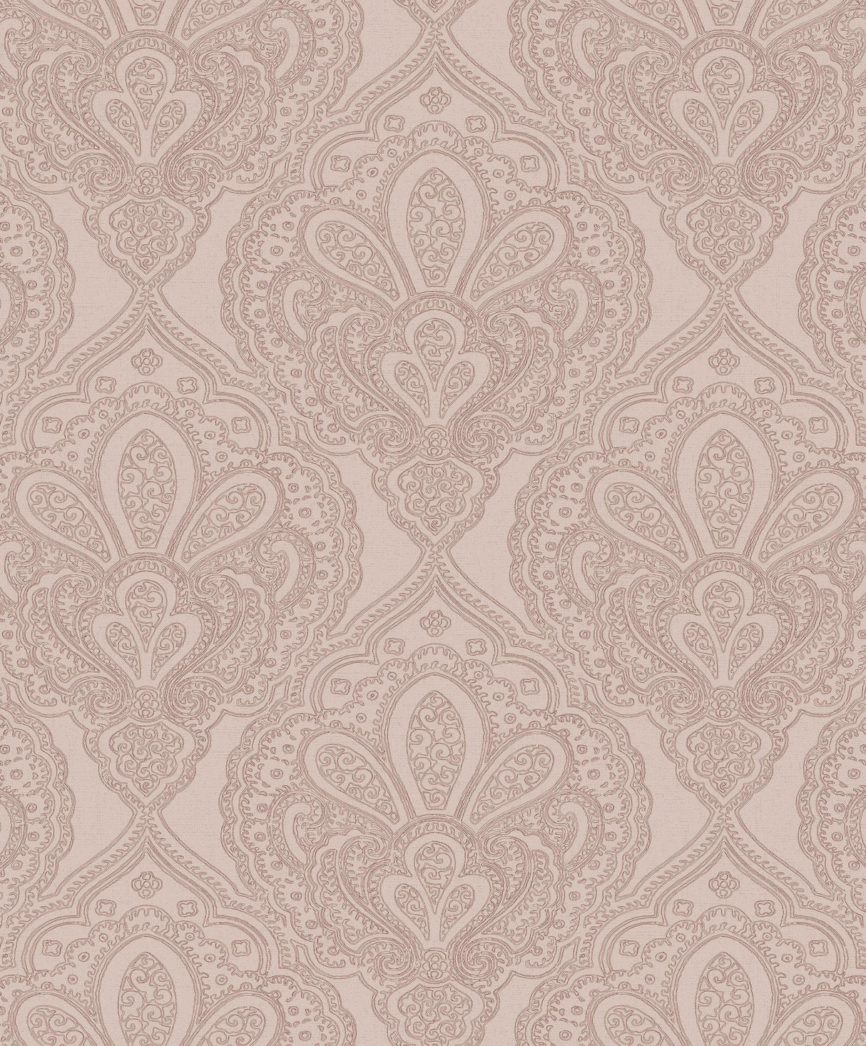 Galerie Mehndi Damask Rose Gold Wallpaper