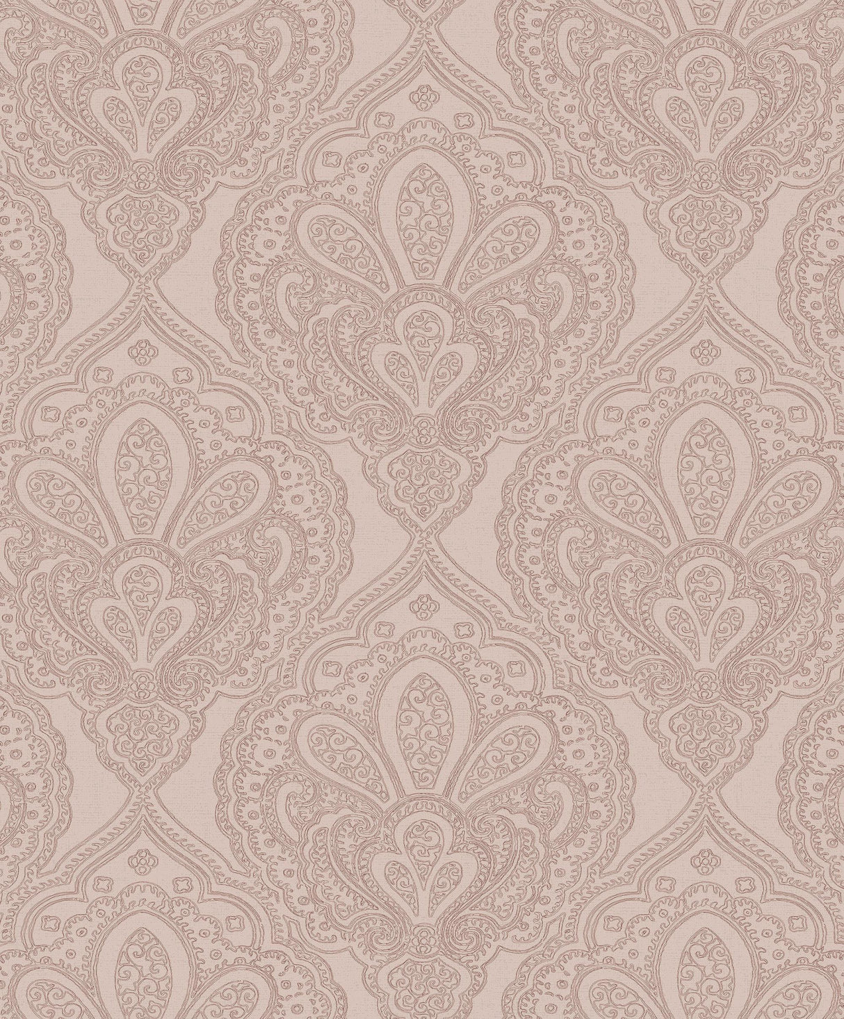 Galerie Mehndi Damask Rose Gold Wallpaper