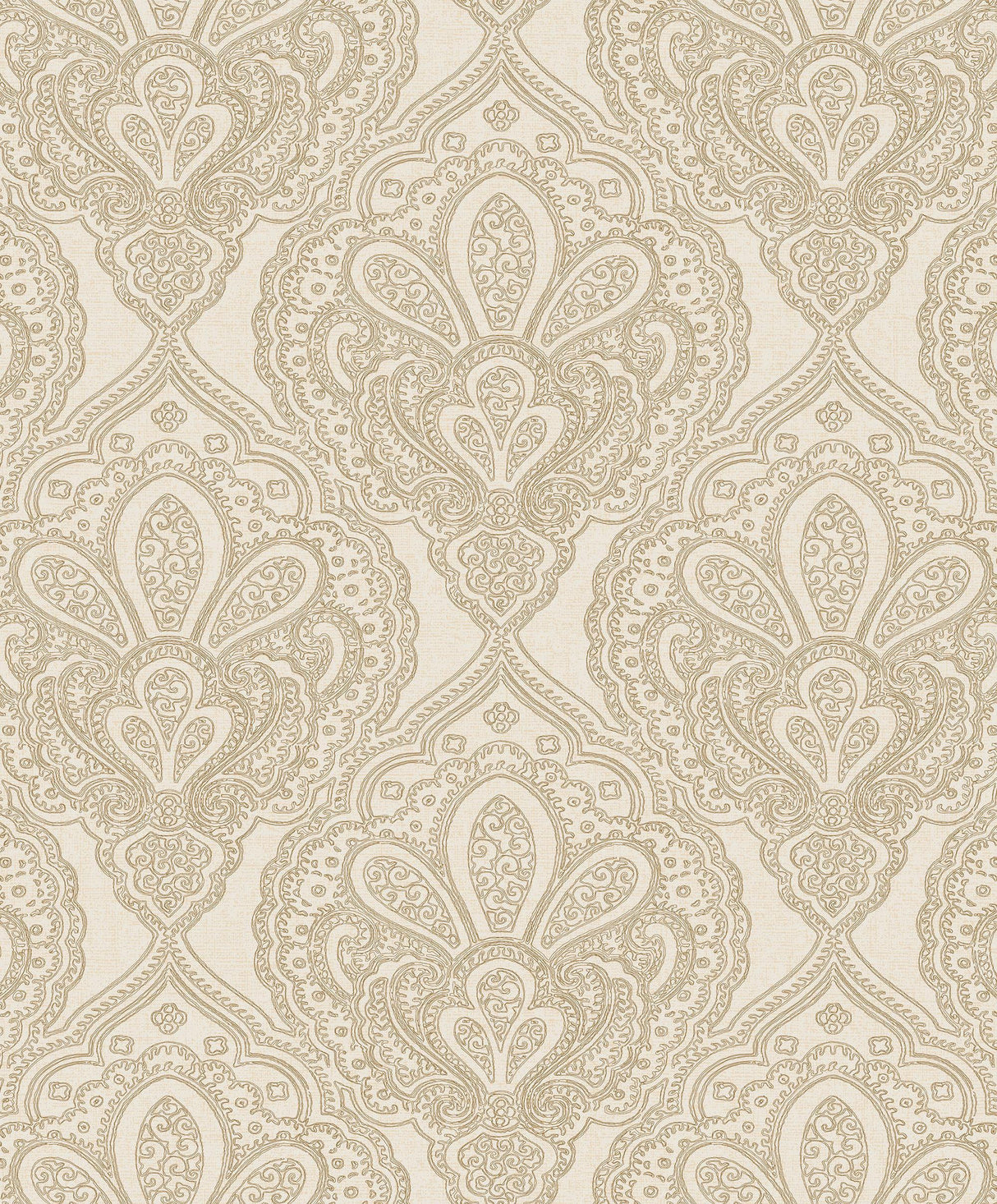 Galerie Mehndi Damask Gold Wallpaper