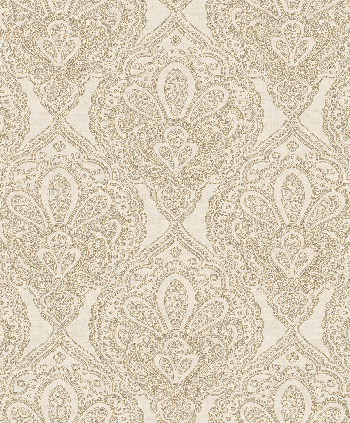 Galerie Mehndi Damask Gold Wallpaper