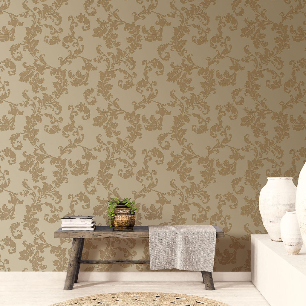 Galerie Acanthus trail Gold Wallpaper