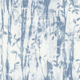 Galerie Batik Leaves Blue Wallpaper