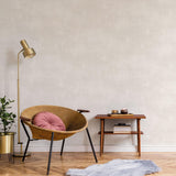 Galerie Metallic Linen Beige Wallpaper