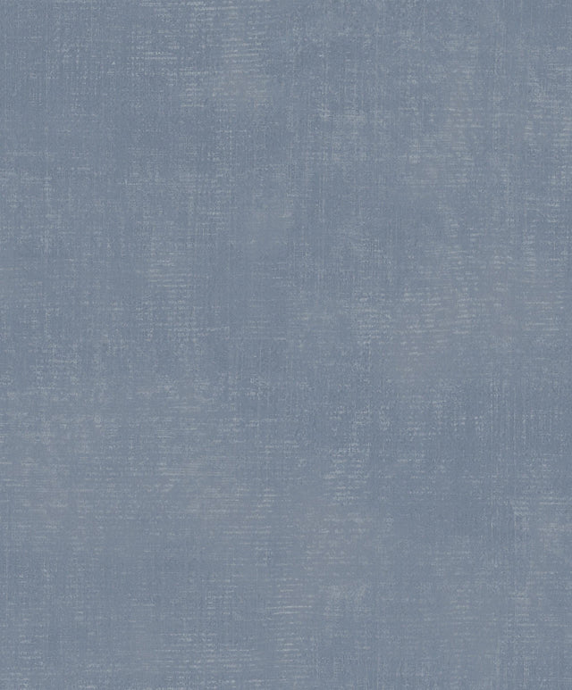 Galerie Metallic Linen Blue Wallpaper