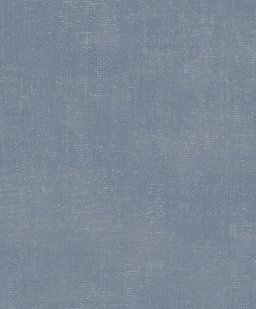 Galerie Metallic Linen Blue Wallpaper