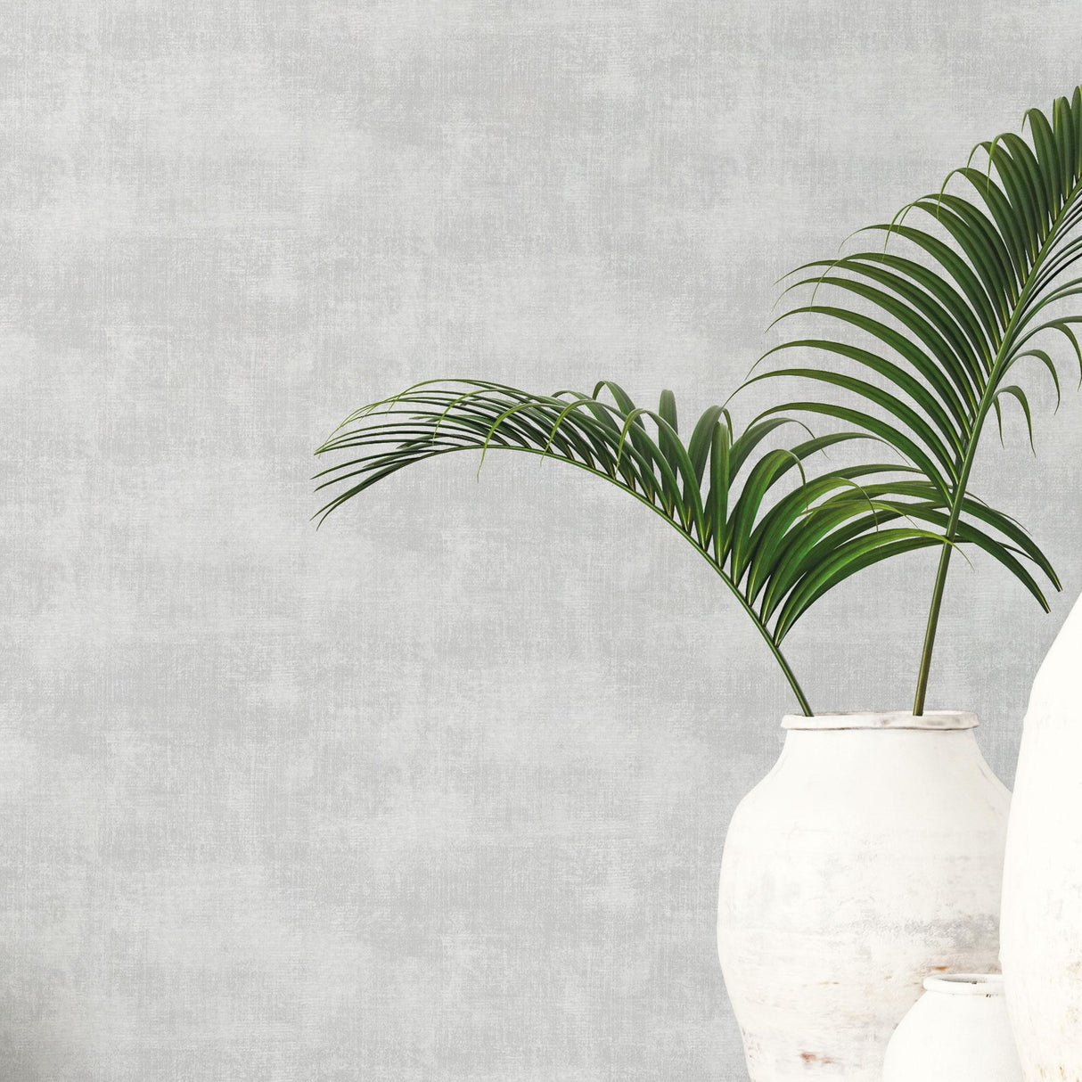 Galerie Metallic Linen Silver Grey Wallpaper