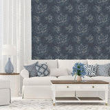 Galerie Mystic Floral Blue Wallpaper