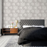 Galerie Mystic Floral Silver Grey Wallpaper