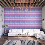 Galerie Skye Stripe Purple Lilac Wallpaper