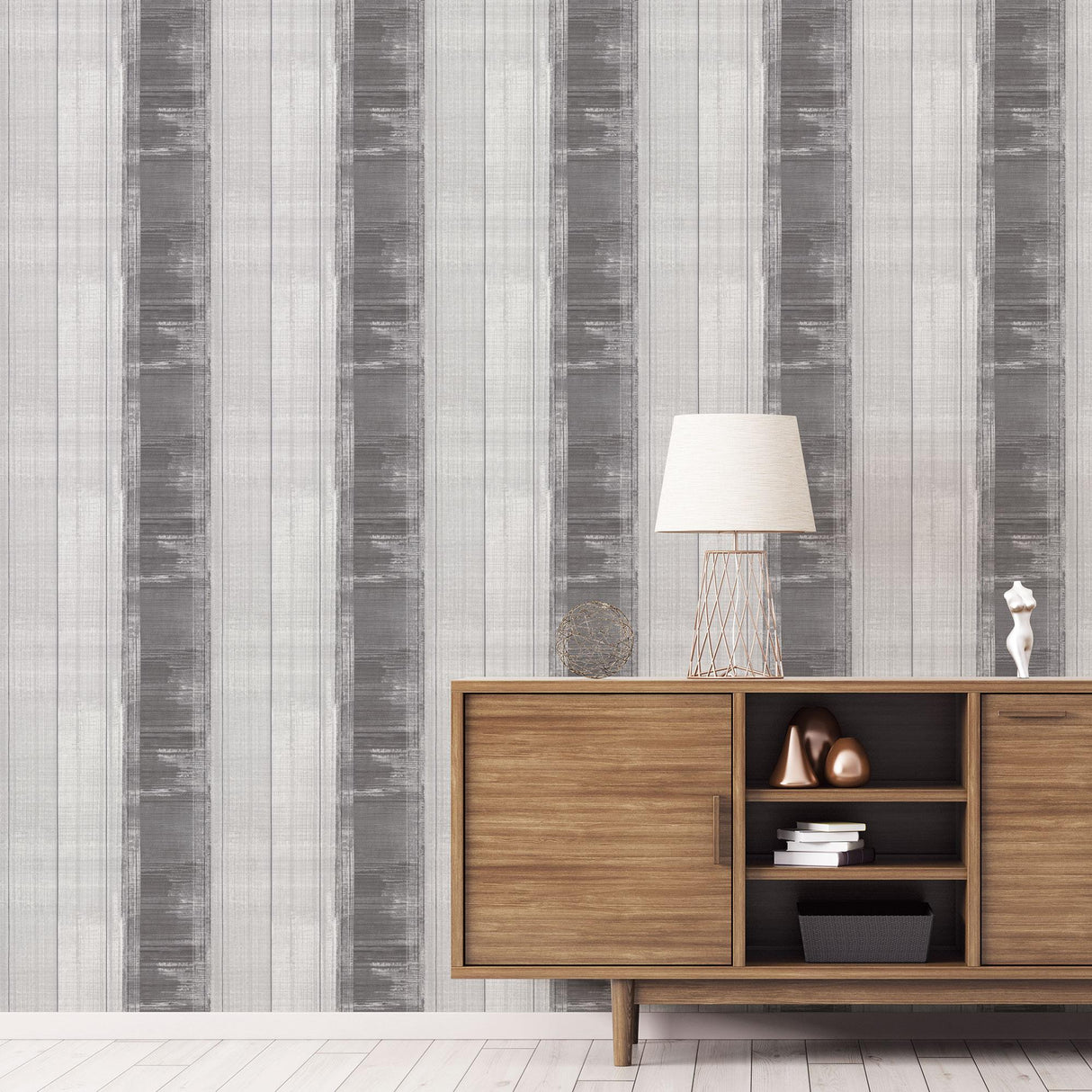 Galerie Sublime Stripe Black Wallpaper