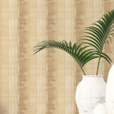 Galerie Sublime Stripe Bronze Brown Wallpaper