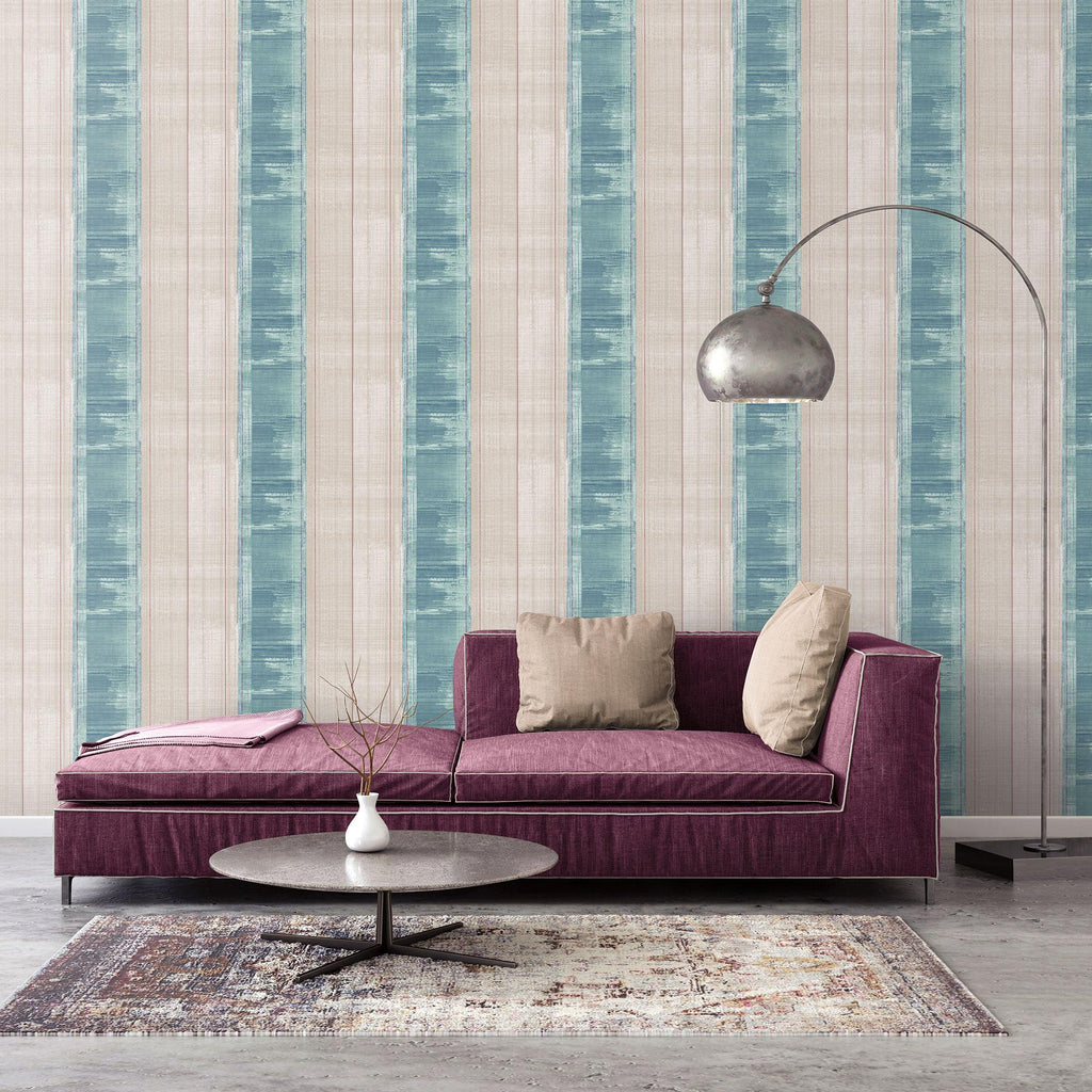 Galerie Sublime Stripe Multi-coloured Wallpaper
