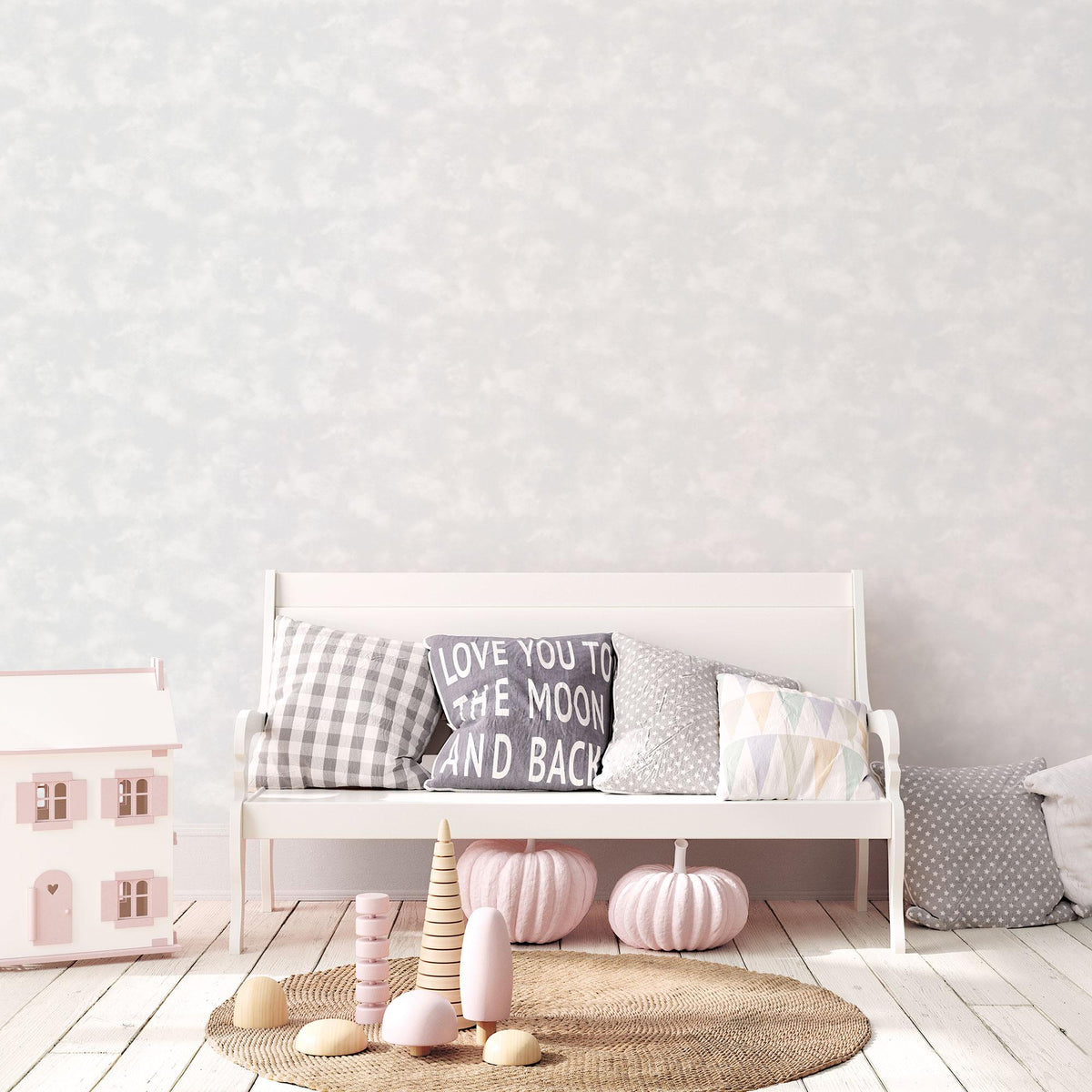 Galerie Baby Texture Silver Grey Wallpaper