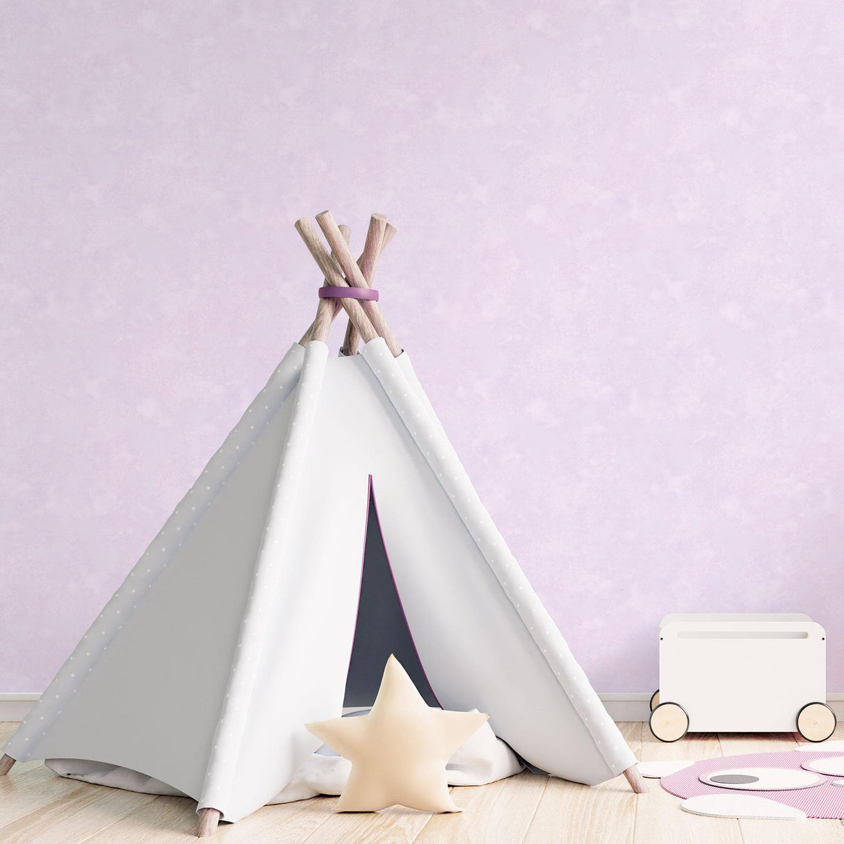 Galerie Baby Texture Purple Lilac Wallpaper