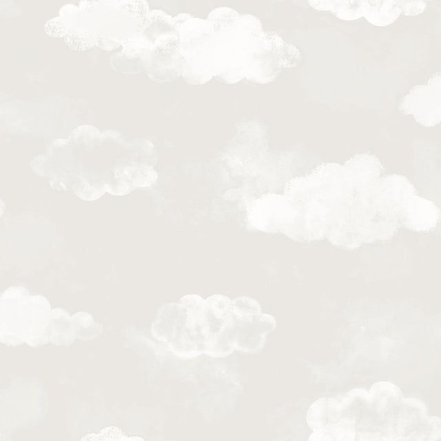 Galerie Cloud Silver Grey Wallpaper