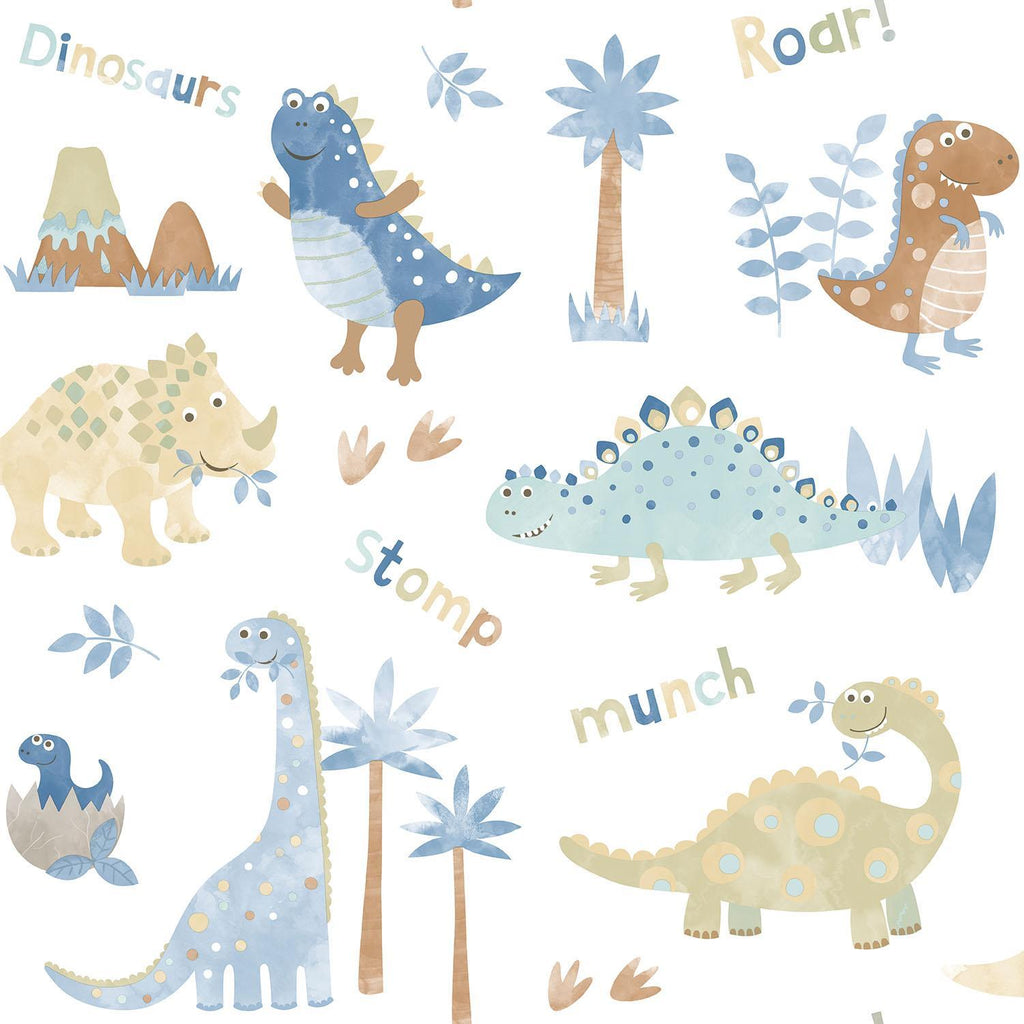 Galerie Dinosaurs Multi-coloured Wallpaper