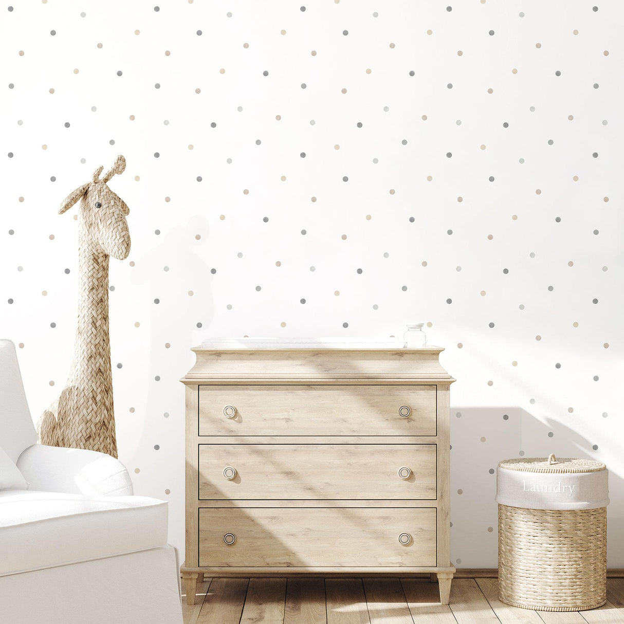 Galerie Dots Beige Wallpaper