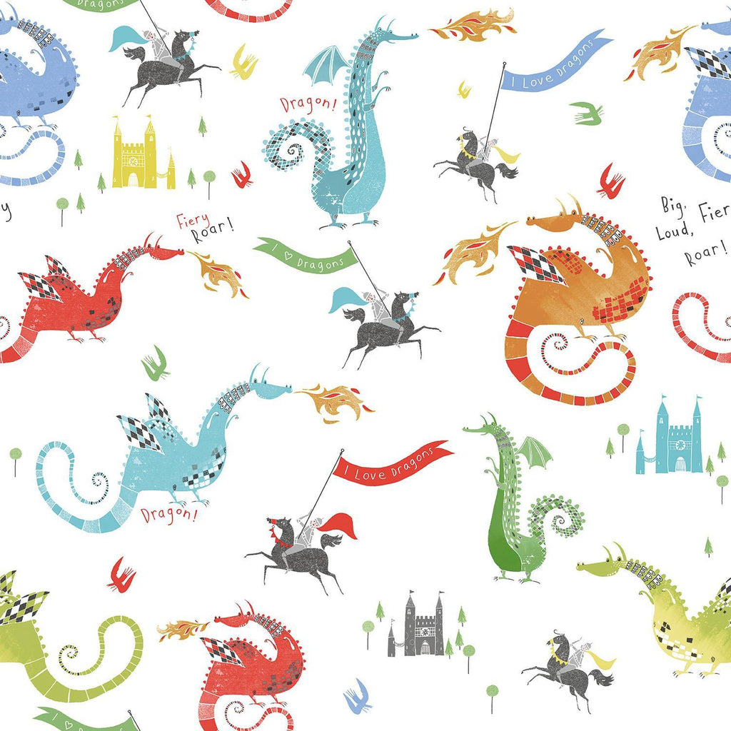 Galerie Dragons Multi-coloured Wallpaper