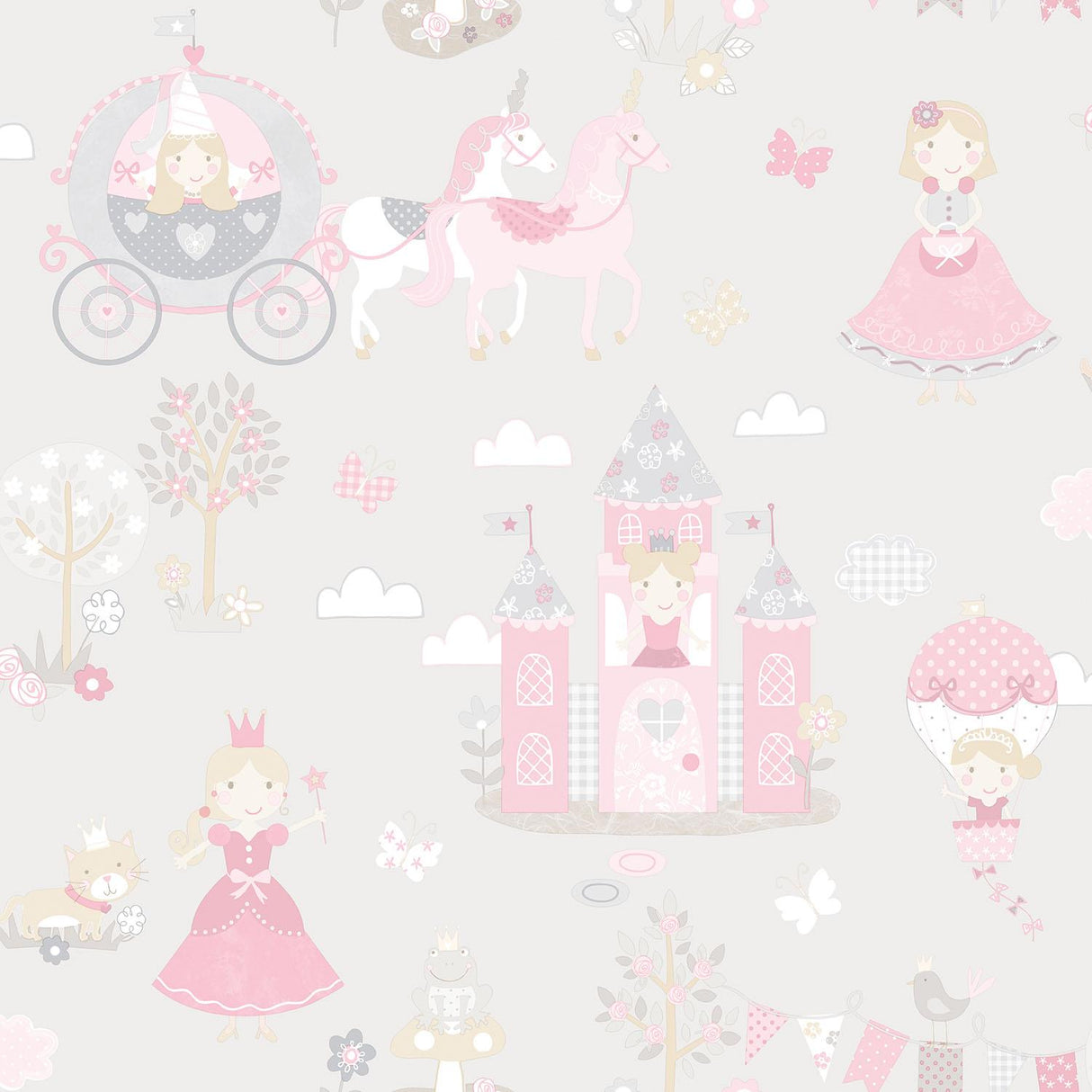 Galerie Fairytale Pink Wallpaper