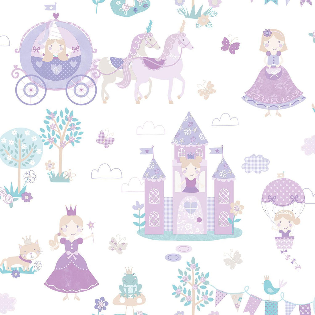 Galerie Fairytale Purple Lilac Wallpaper