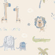 Galerie Jungle Friends Beige Wallpaper