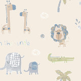 Galerie Jungle Friends Beige Wallpaper