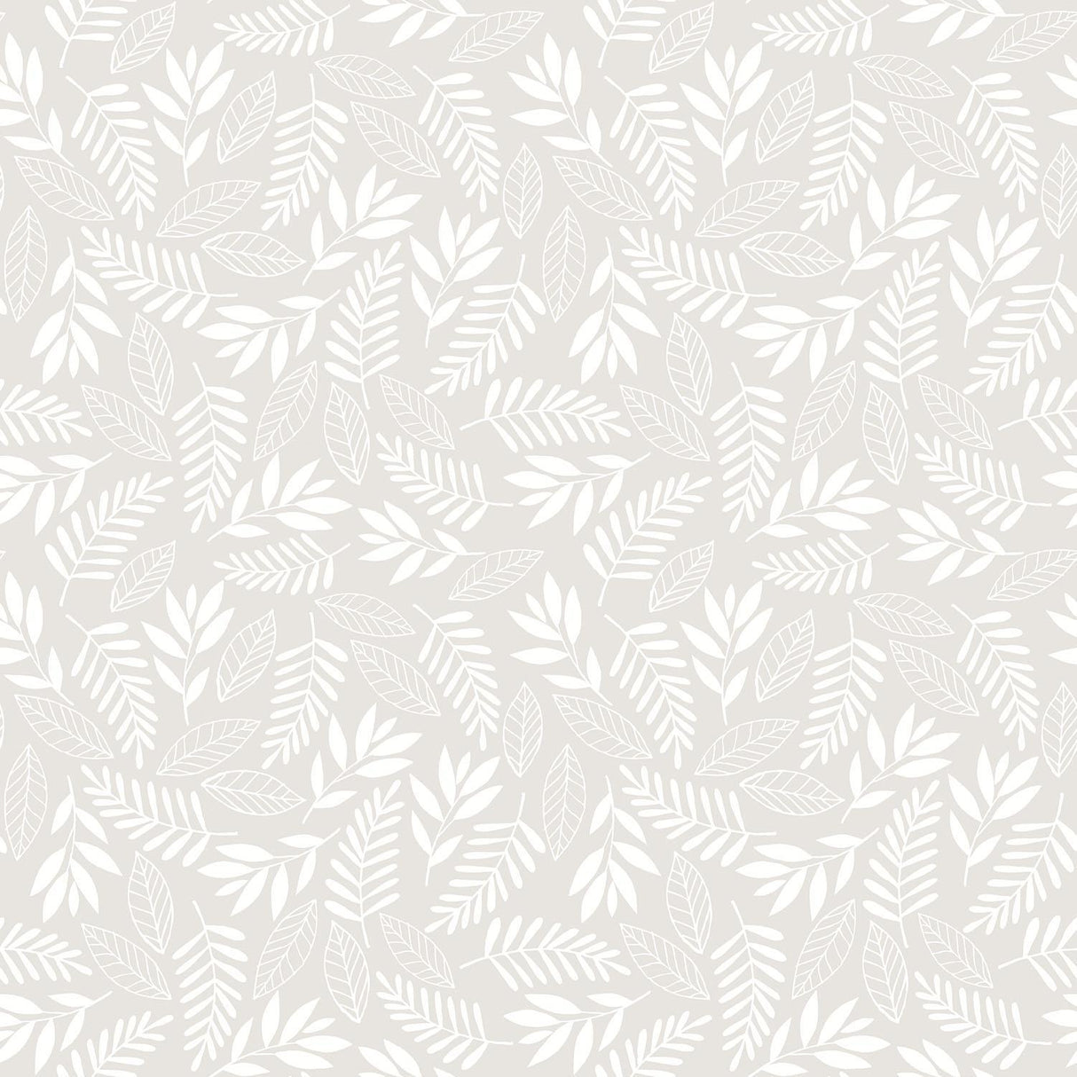 Galerie Koala Leaf Silver Grey Wallpaper