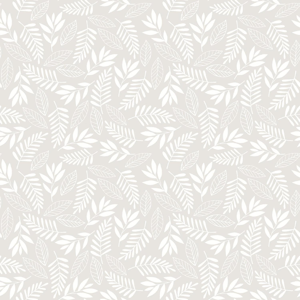Galerie Koala Leaf Silver Grey Wallpaper