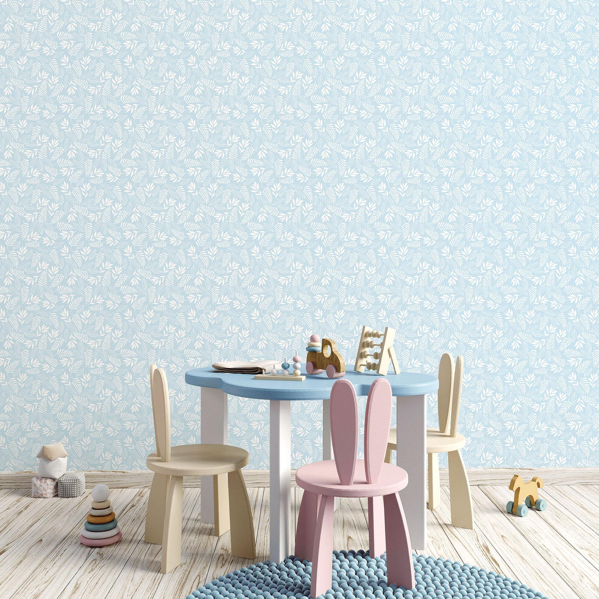 Galerie Koala Leaf Blue Wallpaper