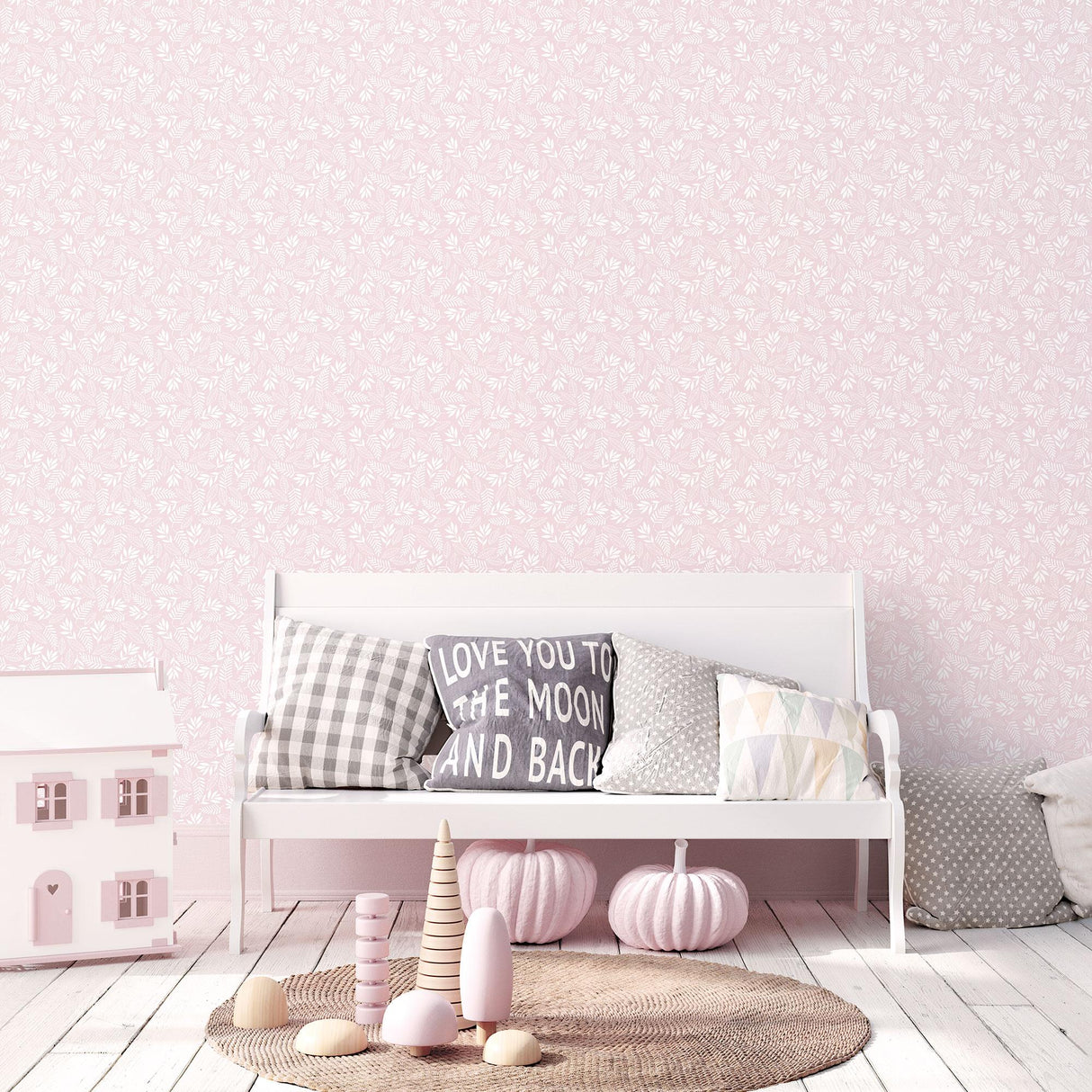 Galerie Koala Leaf Pink Wallpaper