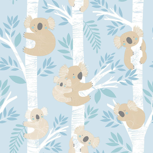 Galerie Koalas Blue Wallpaper