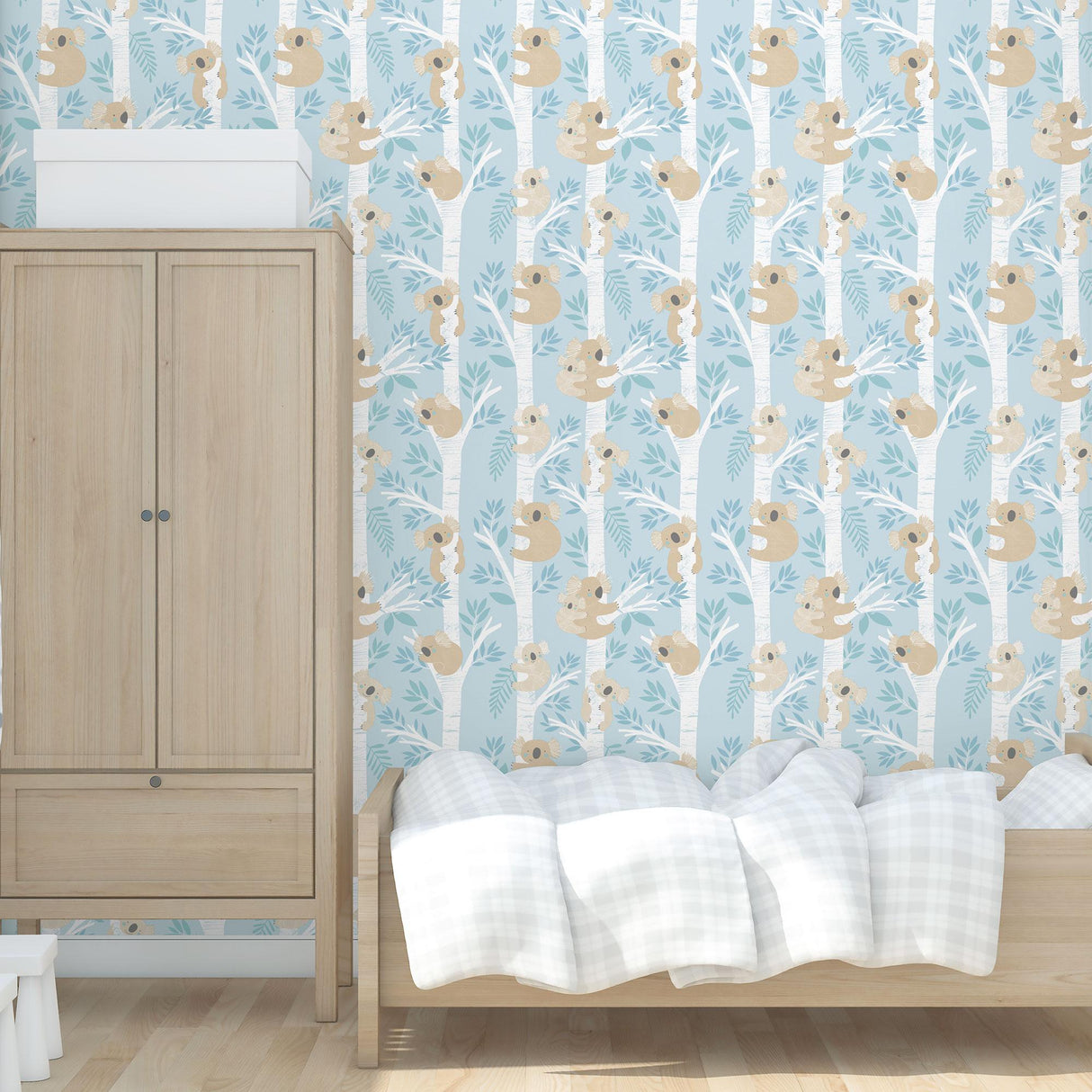 Galerie Koalas Blue Wallpaper