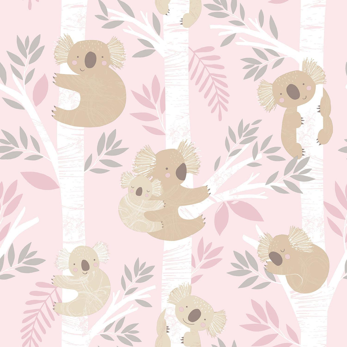 Galerie Koalas Pink Wallpaper
