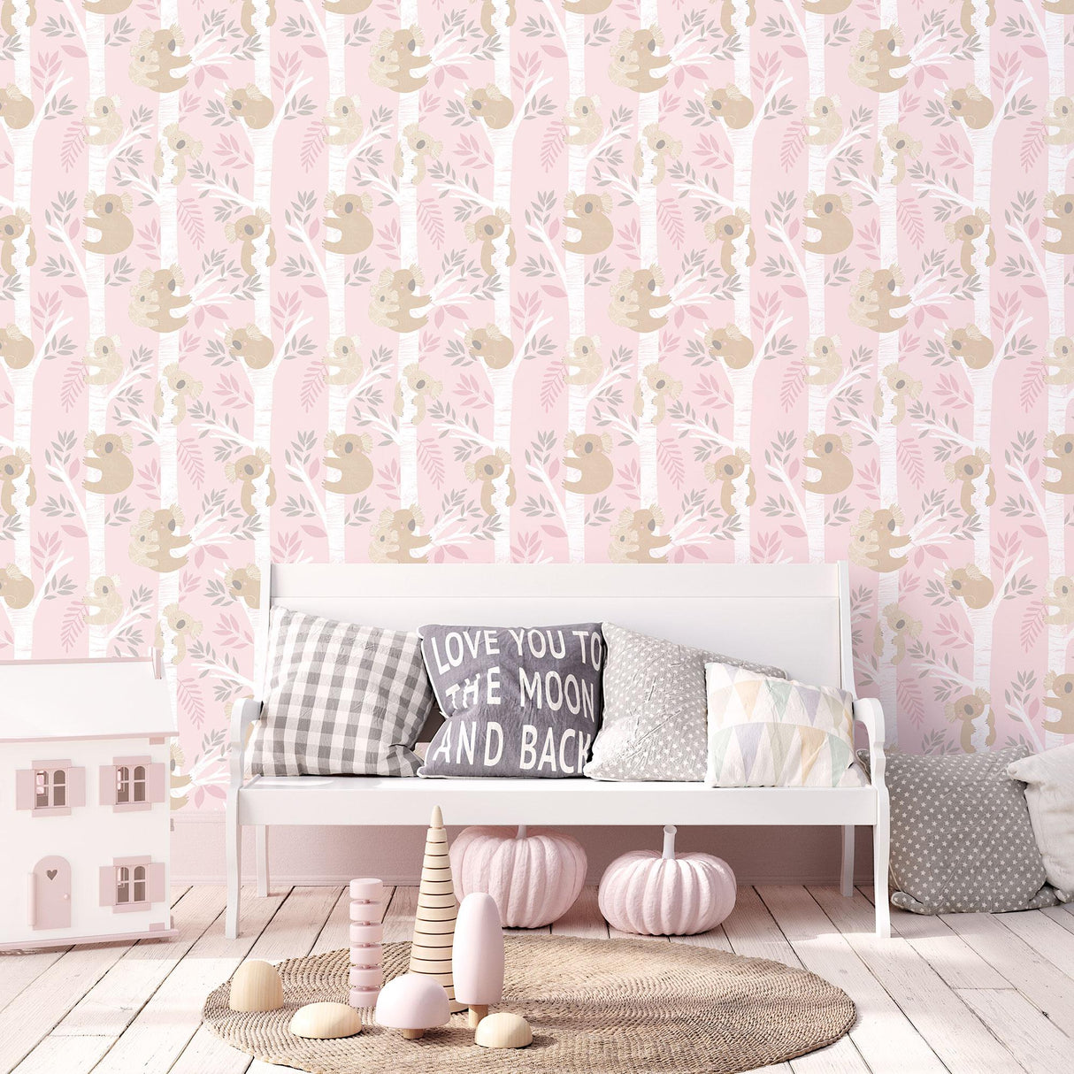 Galerie Koalas Pink Wallpaper