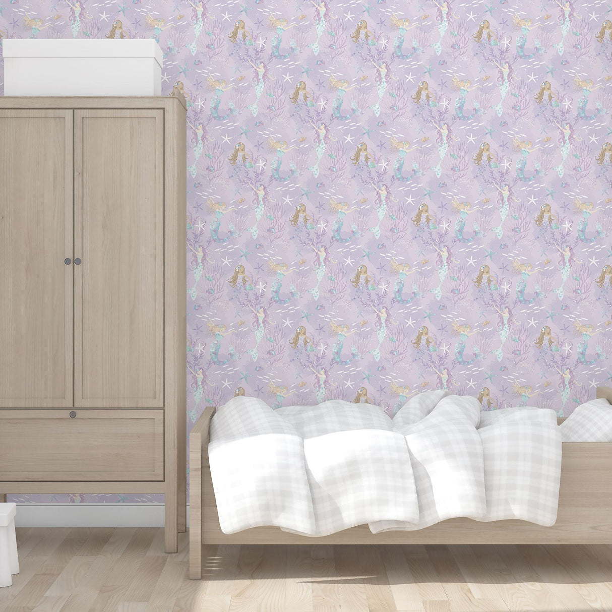 Galerie Mermaids Purple Lilac Wallpaper